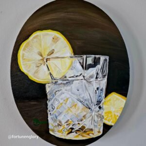 Iced lemon 8x10 Oil on canvas