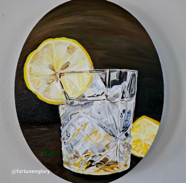 Iced lemon 8x10 Oil on canvas